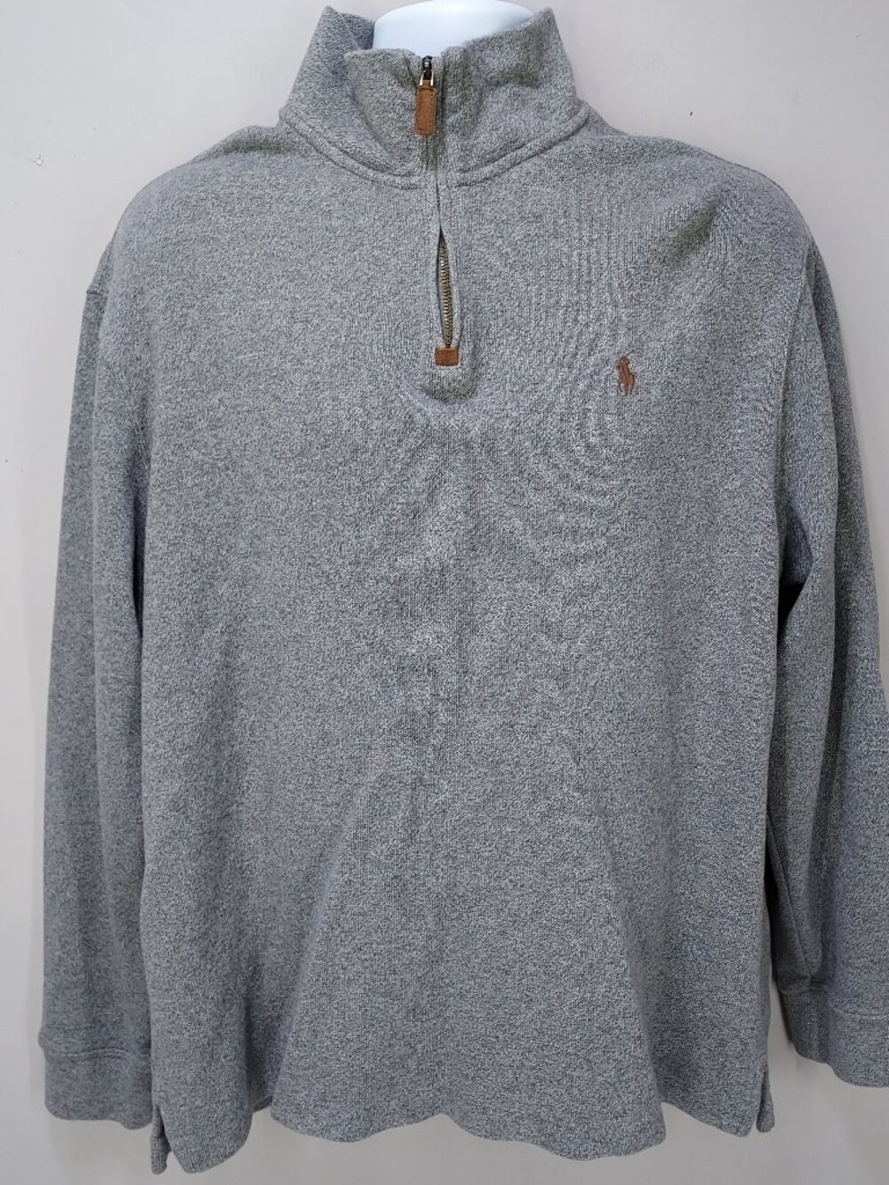 Polo Ralph Lauren Cotton Estate Rib Knit Quarter Zip Pullover